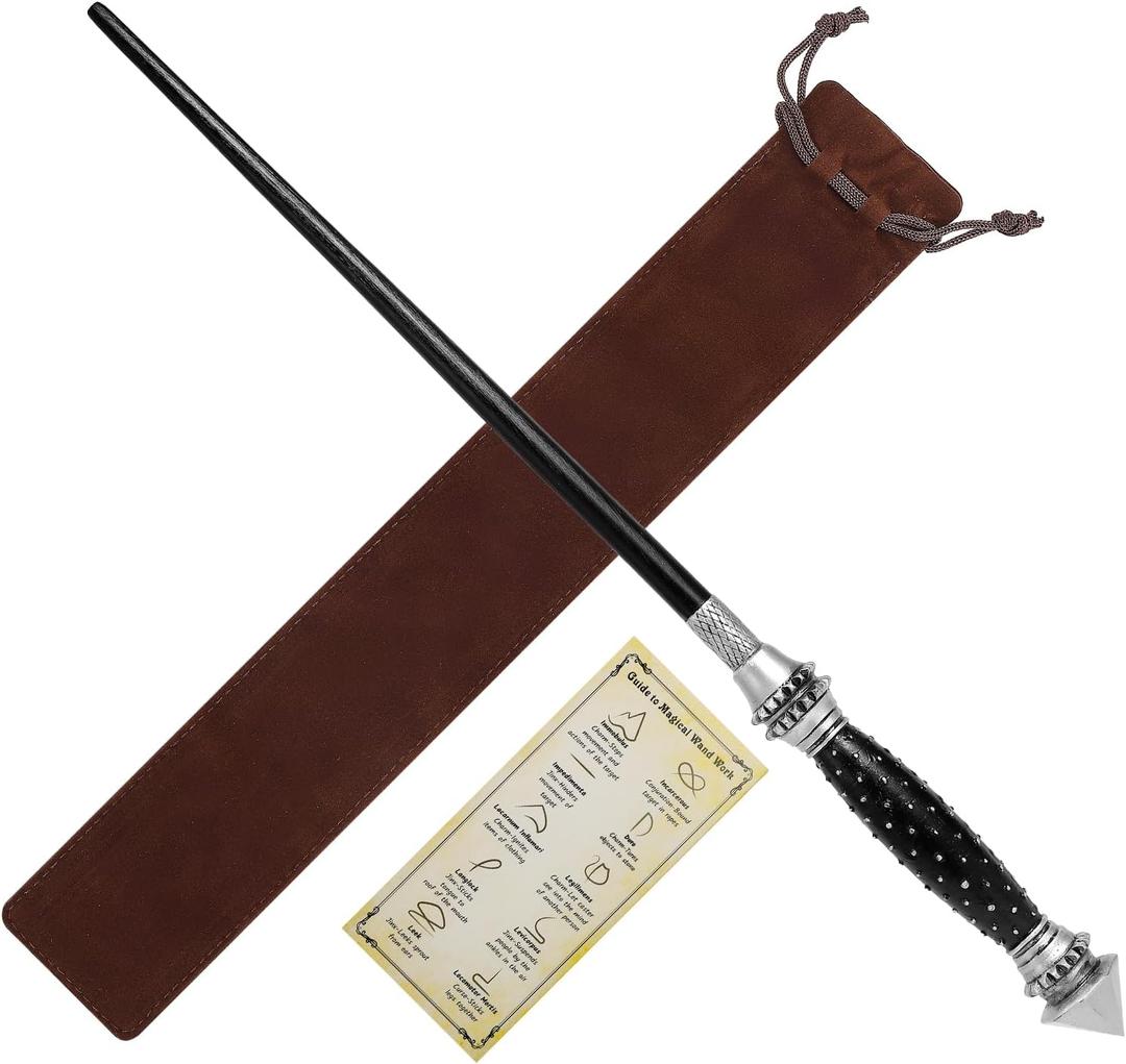Magic Wizard Wand Resin Witch Sorcerer Wands for Kids Cosplay Party Halloween Costume Accessories, Conical