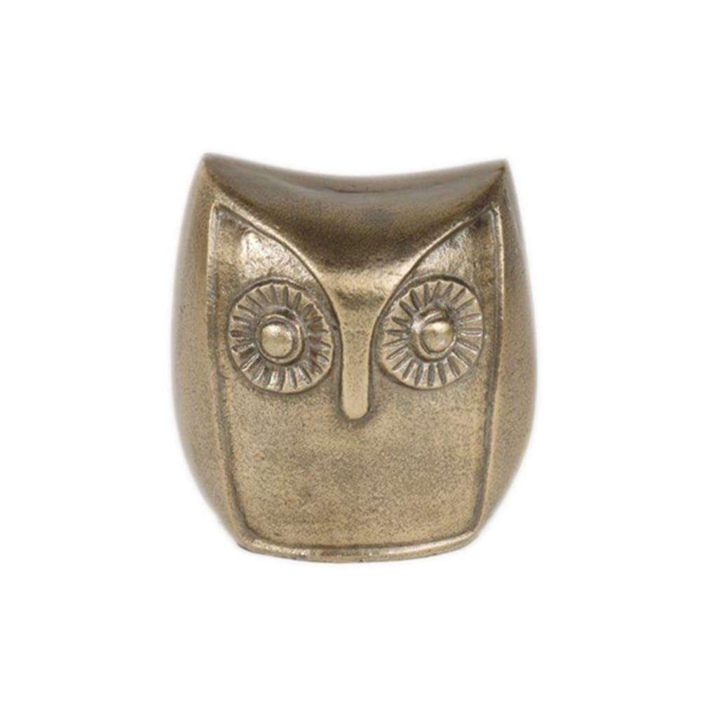 HD Designs Aluminum Owl - Gold