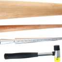 Utoolmart Metal Ring Sizer Mandrel Bracelet Stick Gauge Measuring Jewelry Tool Hammer Set Jewelry Tool