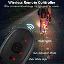 LECART 6 Pcs Motorcycle Lights with Remote Wireless Led Anti-Collision Light 7 Colors USB Rechargeable High Brightness Aircraft Strobe Drone Lights