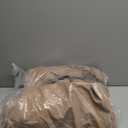 ULTCOVER Rectangular Patio Heavy Duty Table Cover - 600D Tough Canvas Waterproof Outdoor Dining Table and Chairs General Purpose Furniture Cover Size 76L x 54W x 28H inch (Brown)