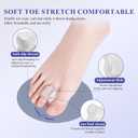 3 x Adjustable Big Toe Separators For Women Men, Silicone Gel Spacers Corrector, For Bunion Hammer Overlapping, 6 Pcs