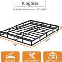 7 Inch Box Spring King Size Bed Base, 3000lbs Heavy Duty King Box Spring Metal Mattress Foundation, Tool-Free Easy Assembly, Noise Free