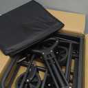 Collapsible Wagons Carts Foldable with 220lbs Weight Capacity, Lightweight Utility Portable Wagon Cart with Wheels, Grocery Foldable Wagon for Beach, Garden, Sports and Camping, Black