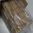 UNISHADES Cordless Bamboo Roman Shades for Windows, Blinds Size (36" W 64" H) Colour (Highfield Teak)