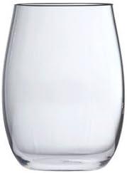 Fortessa Outside Copolyester 15 Ounce Stemless Red Wine Glass, Set of 6