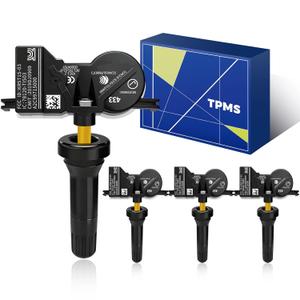 TPMS 433Mhz Pre-Programmed,Compatible with Jeep Compass 17-24|Grand Cherokee 18-20|Renegade 15-24|Dodge Dart 12-17|Durango 16-24|Chrysler 200(11-17)|Pacifica 16-24/ OE#68193586AC(Set of 4)