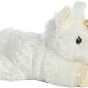 Aurora Adorable Mini Flopsie Celestial Stuffed Animal - Playful Ease - Timeless Companions - White 8 Inches