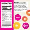 Snak Club Peach Rings Gummy Candy, Fruit Flavored Candy Gummies, Soft and Chewy, Gluten-Free and Vegan Snacks, 16 oz Resealable Bag (EXP 07/17/26)