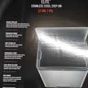 Rubbermaid Elite Stainless Steel Step-On Trash Can, 12 Gallon