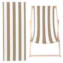 Amazon.com : GORGECRAFT 44.49x17 Beach Sling Chair Replacement Canvas Tan and White Stripes Patio Sling Chairs Cloth Outdoor Folding Chair Fabric Folding Sling Lounge Chairs Canvas for Sunbathing Garden Courtyard : Patio, Lawn & Garden