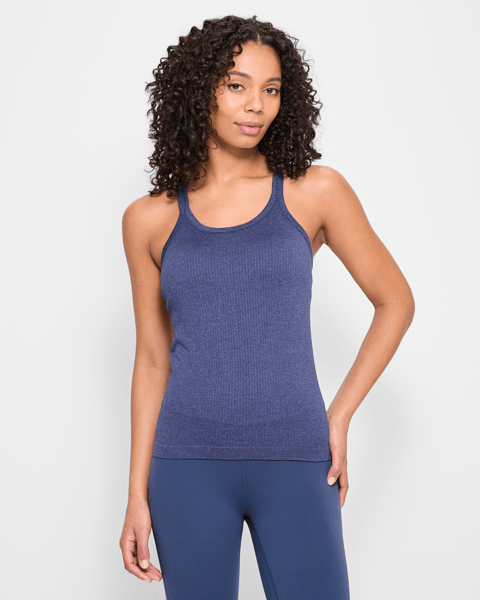 Ribbed Tank Top with Shelf Bra, XL