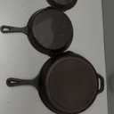 EWFEN Cast Iron Skillet 3-Piece Set, Heavy-Duty Professional Restaurant Chef Quality Pre-Seasoned Pan Cookware Set, 6", 8", 10" Pans For Frying, Saute, Cooking, Use Indoor/Outdoor, Oven, Grill