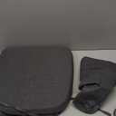 Windsor Chair Cushions for Dining Chairs 1 Pack Non Slip Kitchen Seat Cushion with Ties and Washable Covers Indoor Comfortable Seat Pad with Thick Foam 16.5" x 15.5" x 2" Dark Grey