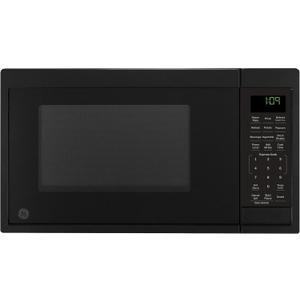 GE Countertop Microwave Oven, Compact 0.9 Cubic Ft., 900-watt Capacity, 7 Auto Cooking Settings, Child-Lock Technology, Kitchen Essentials for the Countertop, Dorm Room or Apartment, Black