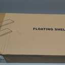 35.8"L Heavy Duty Solid Wood Core Floating Shelves, Rustic Brown, Set of 2