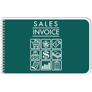 BookFactory Sales Invoice Book/Carbonless Sale Tracking Journal - Wire-O, 8.5'' x 5.5'', 100 Pages (50 Sets of Pages) Contains Duplicate Pages (Made in USA)