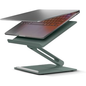Native Union Desk Laptop Stand  Height Adjustable Ergonomic Computer Stand  Compatible with MacBook Air/Pro, iPad, Dell, HP, Lenovo, Microsoft Surface & Laptops & Tablets Up to 5kg (Slate Green)