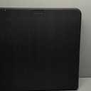 Folding Table 4 Foot Portable Heavy Duty Plastic Fold-in-Half Utility Table Small Indoor Outdoor Adjustable Height Folding with Carrying Handle, Camping and Party, Black