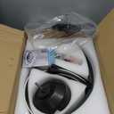 Franjulia Ceiling Fans with Lights and Remote, 20'' Low Profile Ceiling Fan, 30006500K Dimmable Modern Flush Mount LED Fan Light, 6 Wind Speeds, Ceiling Fans for Bedroom Black