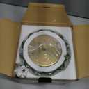 FULEN Battery Operated Wall Sconce with Green Tulip Glass Lampshade Wireless Sconces 10000mAh Rechargeable Battery Powered Wall Light with Remote Control for Vintage Decor Bedside Bedroom Livingroom