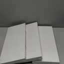 White Floating Shelves for Wall Set of 3, 16" White Shelves for Home Decor, Frame Display Wall Mounted Floating Shelf for Living Room, Bedroom, Bathroom, Kitchen