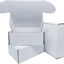 Small White Box 6 x 4 x 3 Inch 50 Pack Recyclable Corrugated Gift Mailers Storage Business Packaging Shipping Boxes