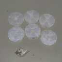 smseace 12pcs Safety Reflectors White Round Reflectors 3inch with Stainless Steel Screw Used for Mailboxes,Driveway,Tunnels,Post,Cars,Trailer Reflector