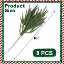 DR.DUDU 18" Norfolk Pine Branches for Vase Filler- 8 Pack Chritmas Greenery Stems, Real Touch Artificial Plants for Table Centerpieces Christmas Home Decor