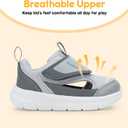 YESKIS Toddler Boys Girls Tennis Shoes Casual Breathable Sneakers (White)
