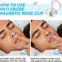 3 x MS Esther Snore Stopper 6PcsAnti Snoring Devices, Silicone Magnetic Anti Snoring Nose Clip, Effective to Stop Snoring, Quieter Restful Sleep