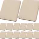 14Pcs Outdoor Cushion Covers, Patio Cushion Covers,Stretch Elastic Slipcovers, Replacement Washable & Reusable Furniture Protector for Patio Couch (Beige,Cover Only)