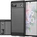Case for Pixel 6A Case, Google 6A GB62Z Case, Slim Thin Phone Case TPU Soft Back Cases Anti-Scratch Shockproof Protective Cover for Google Pixel 6A Black