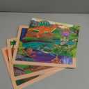 Puzzles for Kids Ages 4-6, Large Dinosaur Wooden Puzzles, 4 Packs 24 PCs Jigsaw Puzzles Preschool Educational Toys Gifts for 3 4 5 6 Year Old Boys Girls