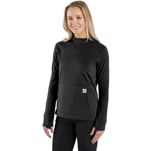 Carhartt Women's 106453 Women's Force Relaxed Fit Long-Sleeve Pullover (Black, Small)