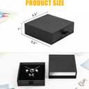 Jewelry Gift Boxes, 20 Pack 3.53.5x1Inch Cardboard Jewelry Boxes, Bulk Small Jewelry Boxes with Lids for Necklace Ring Earring Display Box (Black)