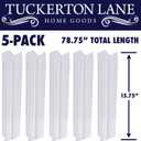 TUCKERTON Lane Glass Door Seal Strip, Soft Shower Door Sweep to Stop Leaks, Shower Silicone Seal Strip (H Type 1/4 (5 Pack))