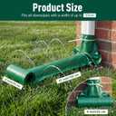 2 Pack Downspout Extension 4 ft Drain Downspout Extender Flexible PVC Gutter Connector Rainwater Drainage Protector with 6 Zip Ties for Yard Garden Draining Away Water