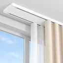 Double Curtain Track Ceiling Mount 12Ft with Saw (DIY Cuttable)