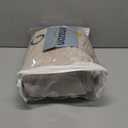 MIULEE 100% Blackout Polyester Textured Curtains for Bedroom Solid Thermal Insulated Natural Beige Grommet Room Darkening Curtains & Drapes Luxury Decor for Living Room Nursery 52 x 108 Inch(2 Panels)