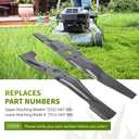 Replacement 72531-VH7-000 (Upper) & 72511-VH7-000 (Lower) Blades Kit, Compatible with 21" Cut Hon da HRX217, HRX217K1, HRX217K2 Lawn Mowers, 2 Blades