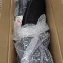 Footrest for Desk Adjustable Height 2-in-1 Function Rotatable Ergonomic Under Desk Footrest Ottoman Stool Rolling Leg Rest for Home Office (Black)