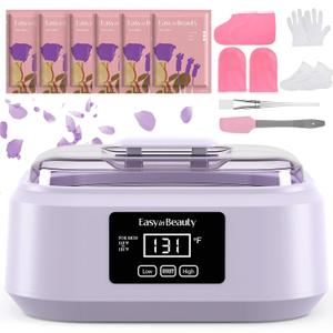 Paraffin Wax Machine for Hand and Feet - 3000ml Hand Wax Paraffin Machine for Arthritis,Touchscreen Paraffin Wax Warmer with 6 Packs Lavender Wax (2.64 lbs), Paraffin Bath for Smooth & Soft Skin