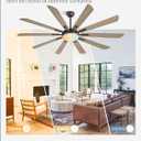 Fanbulous 72 Inch Ceiling Fans with Lights and Remote, Outdoor Large Ceiling Fan with 10 Blades, 36W LED Light 3CCT, 6 Speed Reversible DC Motor, Modern Big Ceiling Fan for Living Room,Patio.