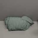 Bedsure Sage Green Duvet Cover Queen Size - 3 Pieces Prewashed Extra Soft Bedding Set, Includes 1 Duvet Cover 90x90 Inches with Zipper Closure & 2 Pillow Shams, Comforter Not Included