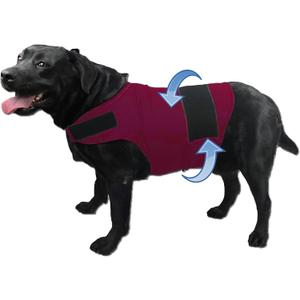 Dog Anxiety Jacket, Skin-Friendly Calming Shirt for Dogs- Dog Coat for Thunder, Firework and Separation - Keep Pet Calm Without Medicine & Training, Anti Anxiety Vest for Dogs (Rose Red, XXL)