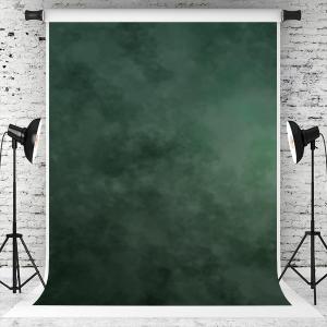 Kate 6.510ft Green Backdrop Abstract Muslin Dark Green Background Gradient Portrait Backdrop for Photographer Headshot Microfiber Photo Studio Props