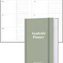Academic Planner for 2025 2026 or Anytime  A5 Undated Weekly Student Planner For Homeschool, High School, College & Nursing Students, 200 Pages, 5.8" x 8.5", Green