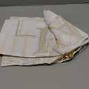 MEHOFOND Happy Birthday Backdrop White and Gold Glitter Diamond Balloon Photography Background White Gold Shinning Sparkle Birthday Party Decorations Banner Cake Table Supplies Photo Props 7x5ft