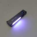 Feki Yigo Flat EDC Flashlight Rechargeable 1800 Lumens - Pocket Flashlight with 365nm UV Light, RGB Modes, Magnetic Base, Digital Display, IPX4 Waterproof for Camping, Emergency, Mechanics (Grey)